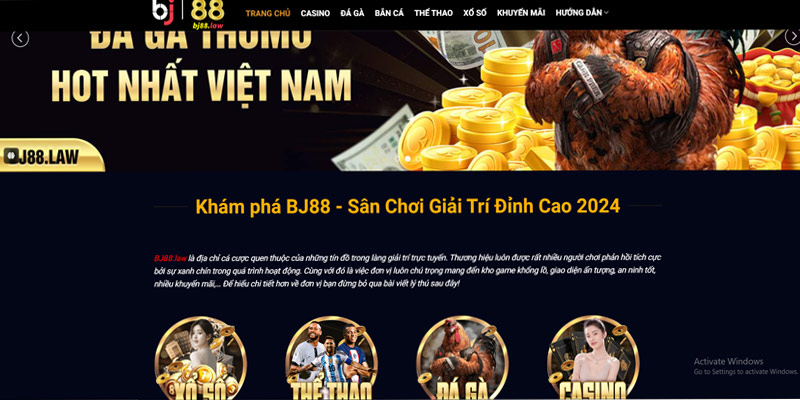 BJ88 sở hữu kho game khổng lồ dành cho tín đồ cá cược