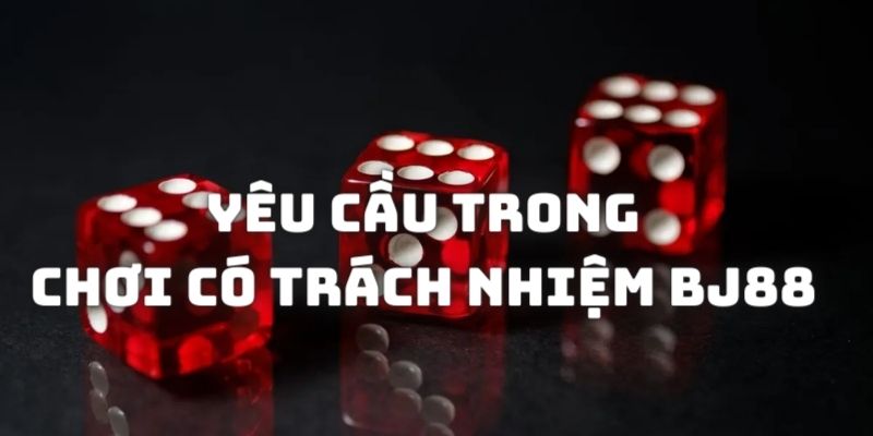 Những yêu cầu trong chính sách chơi có trách nhiệm tại nhà cái BJ88